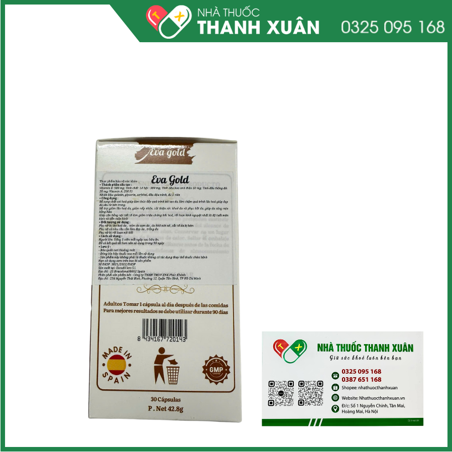 Eva Gold giúp cân bằng nội tiết tố, hỗ trợ làm đẹp da